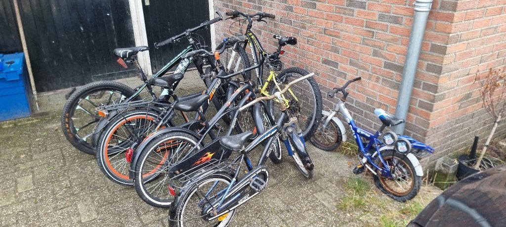 Kinderfietsen opknappers, Ophalen, Gebruikt, 16 tot 20 inch, Zijwieltjes