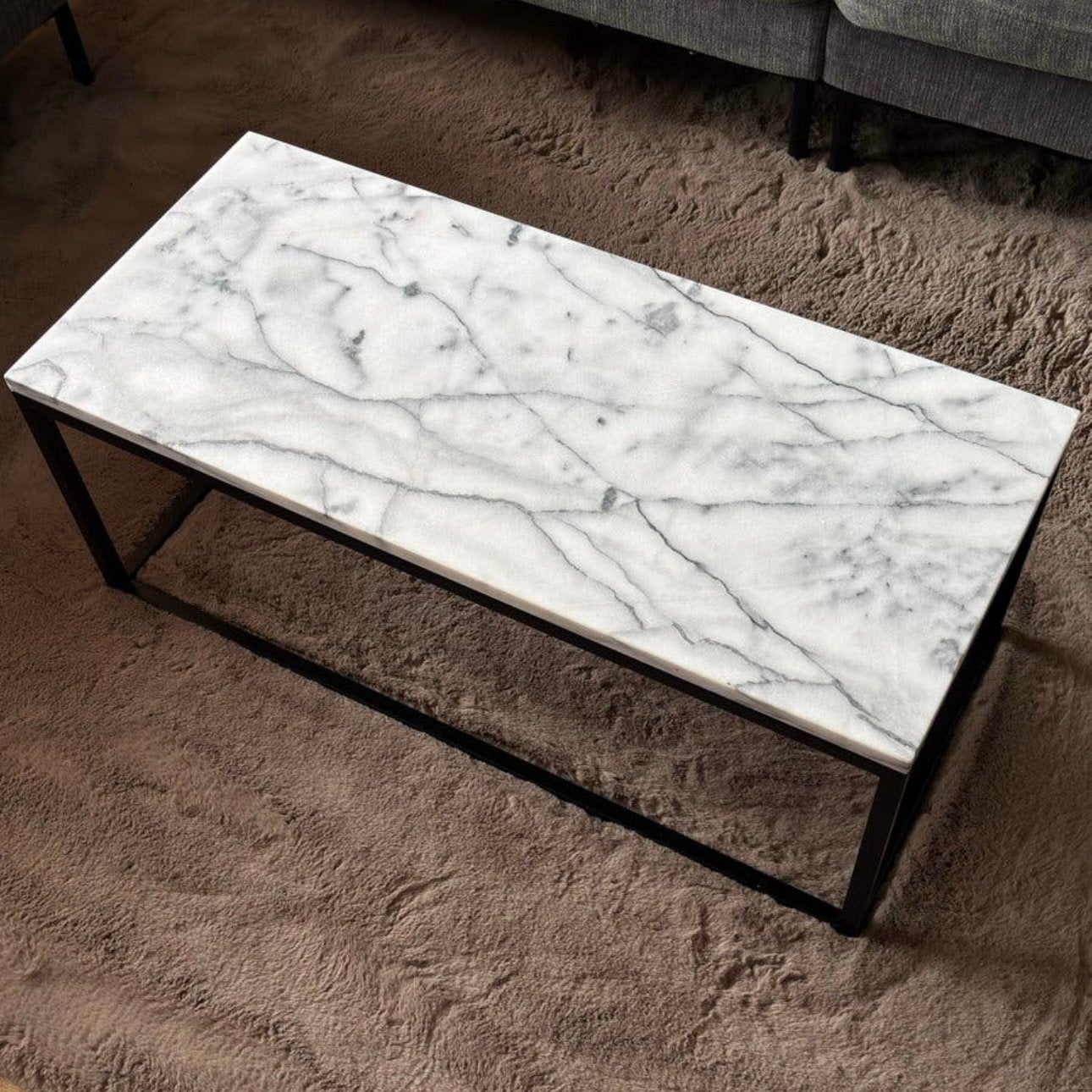 Zuiver salontafel marmer, Ophalen, Overige materialen, Minder dan 50 cm, Gebruikt