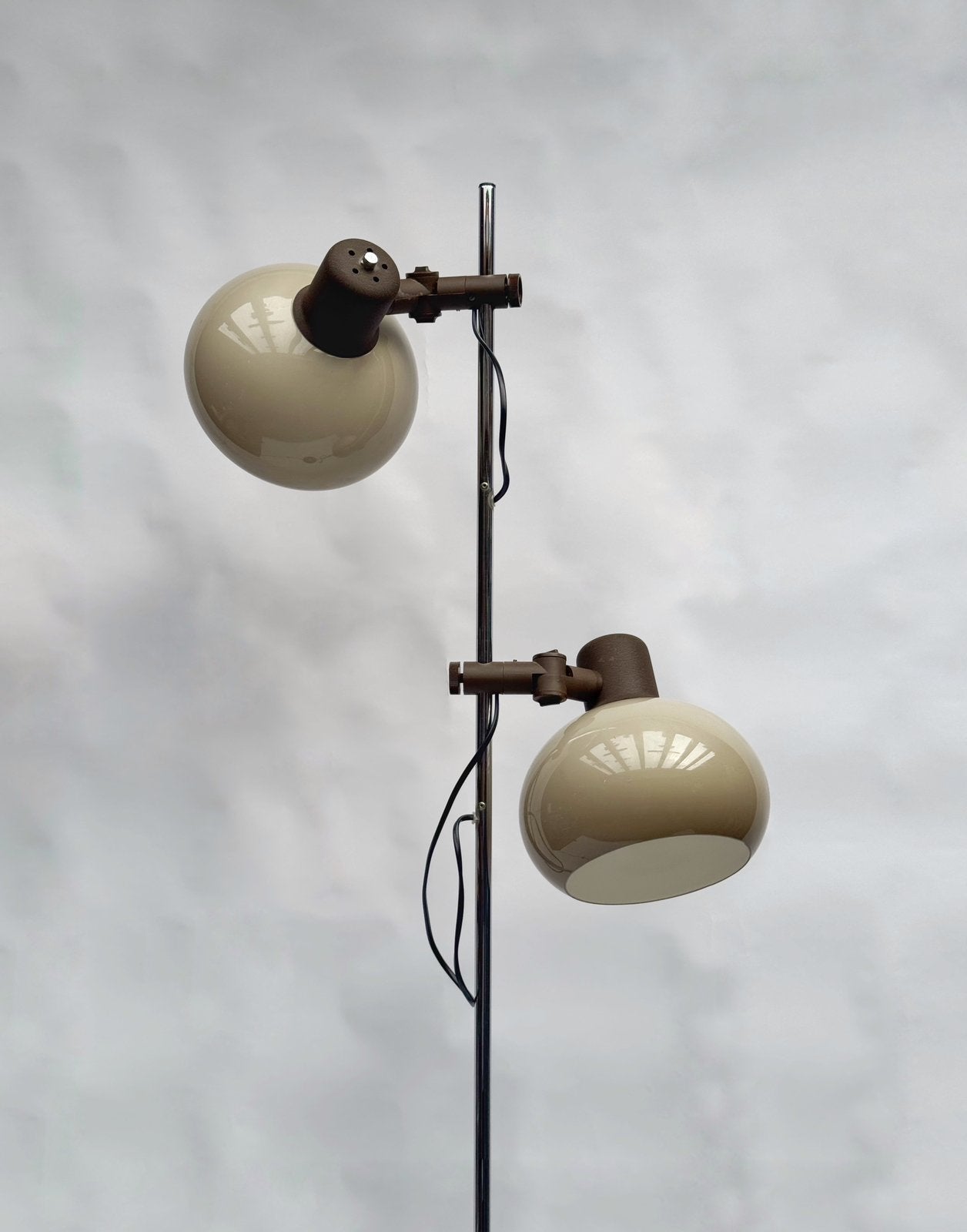 Vintage Mushroom Bollamp Dijkstra Herda Beige Space Age, Huis en Inrichting, Lampen | Vloerlampen, Ophalen, Space Age Mid Century