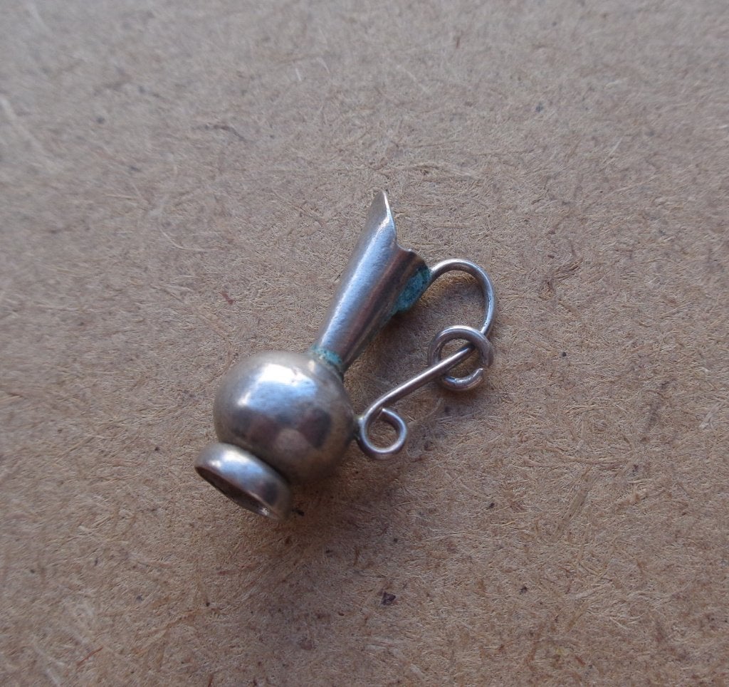 zilveren vintage bedel schenk kan [527], Overige merken, Verzenden, Zo goed als nieuw, 1 bedel