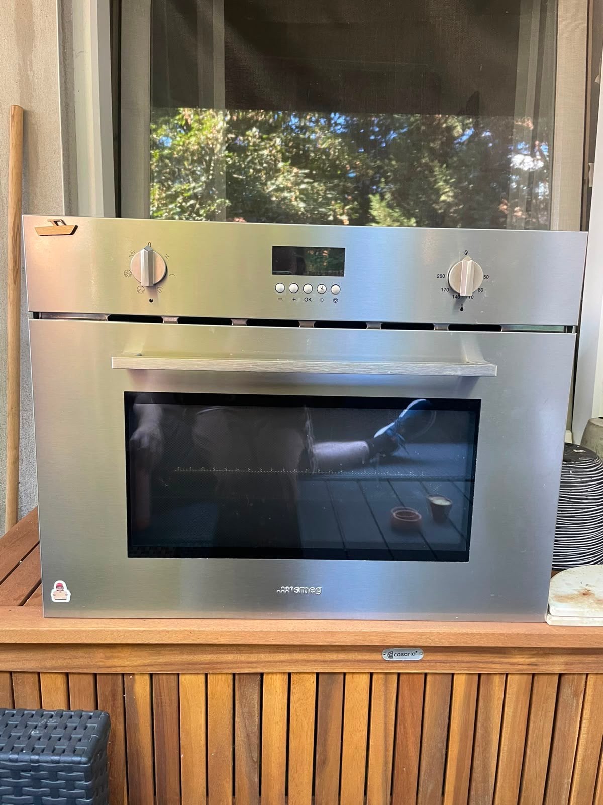 Smeg combo (oven + microwave), Ophalen, Zo goed als nieuw