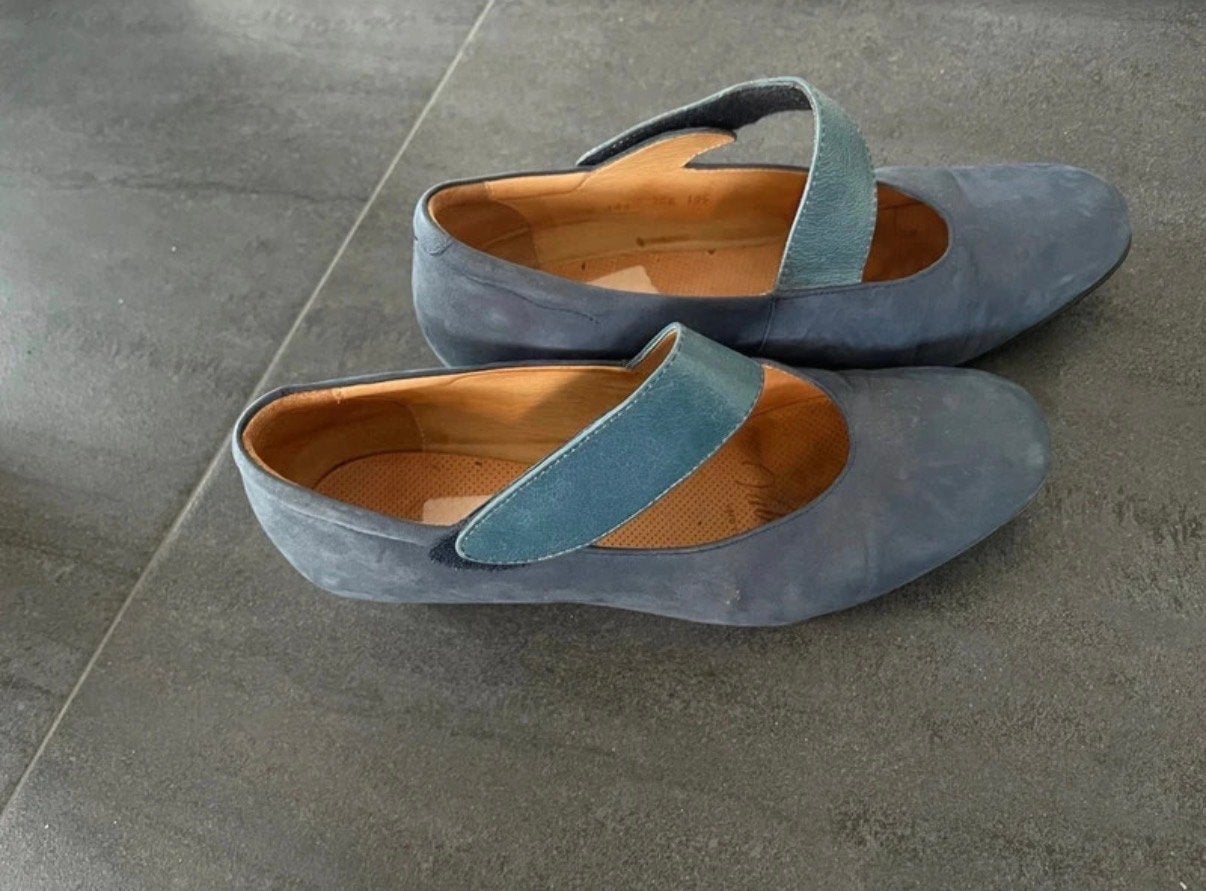 Van Lier Vabeene schoenen maat 39, Schoenen met lage hakken, Blauw, Ophalen of Verzenden, Gedragen