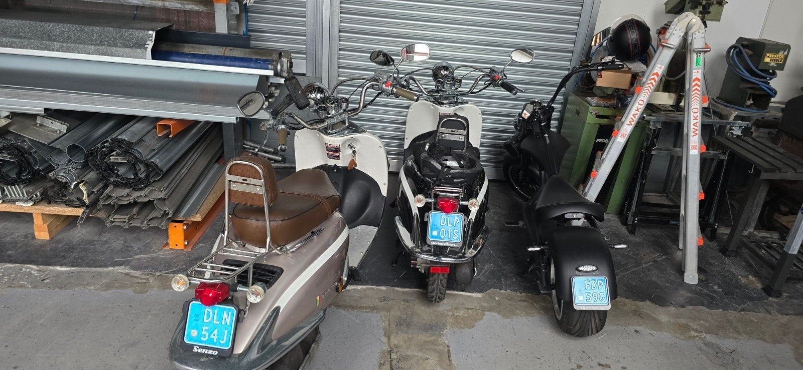 2x Scooter en 1x elektrische chopper LAGE KM STANDEN, Zo goed als nieuw, Benzine, Ophalen, Overige merken