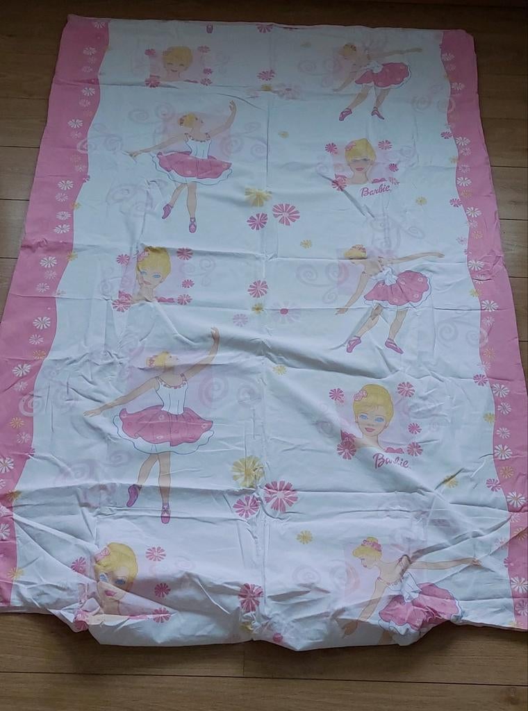 Dekbedovertrek barbie roze, Meisje, Dekbedovertrek, Ophalen of Verzenden, Zo goed als nieuw