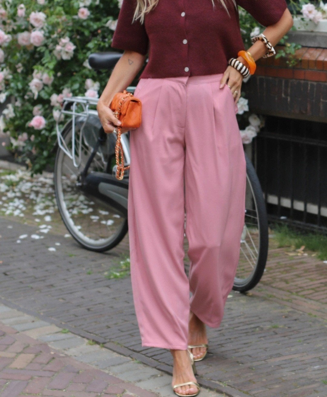 Barrel broek roze, Kleding | Dames, Nieuw, Roze, Maat 36 (S), Lang