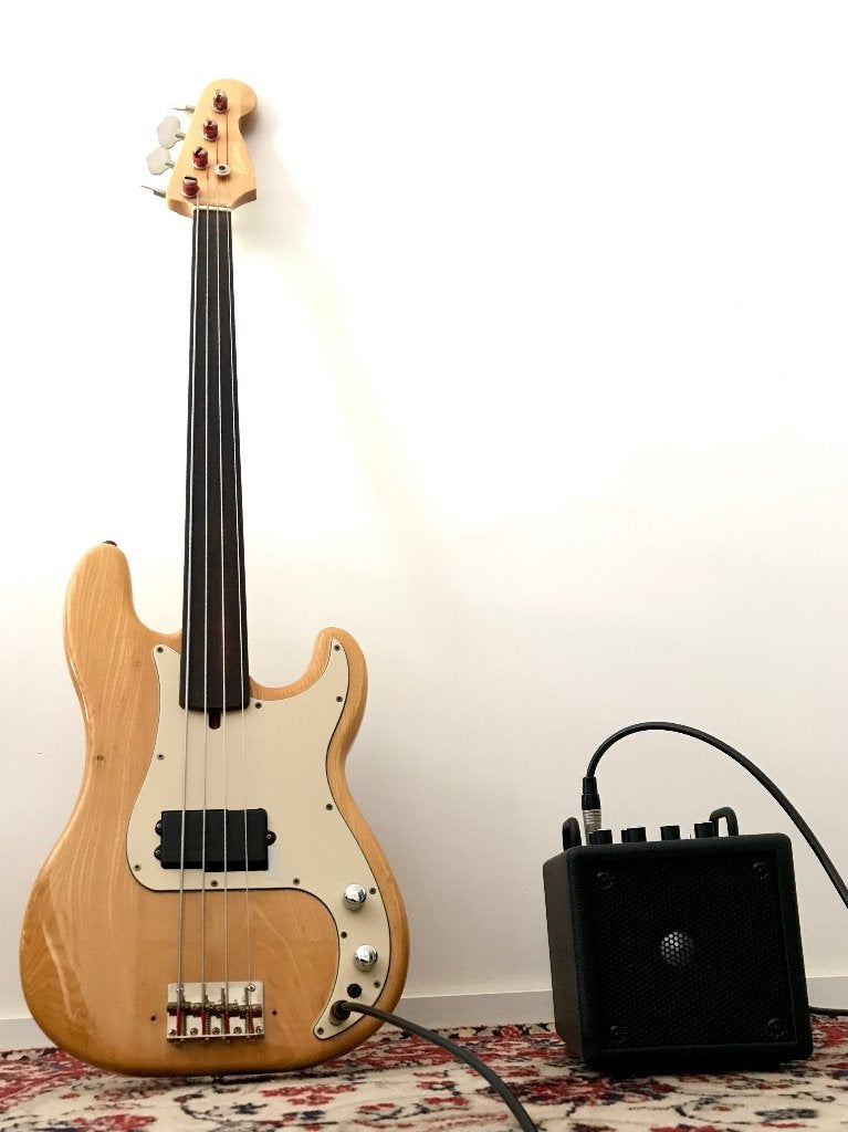 Custom Fretless Bass - Matsumoku / FujiGen / Japan Vintage, Muziek en Instrumenten, Ophalen, Gebruikt, Elektrisch, Fretloos