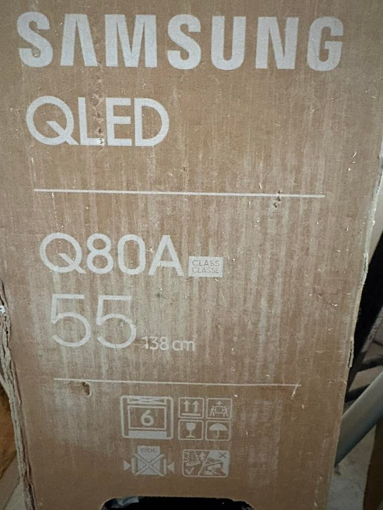 Te koop defecte SAMSUNG Qled 55 inch televisie, Ophalen, Zo goed als nieuw, 100 cm of meer, Samsung