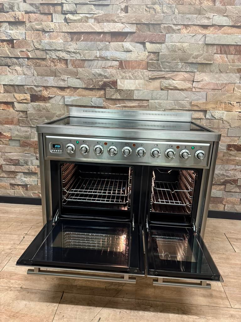 Luxe Boretti Majestic INDUCTIE Fornuis met 6 zones 100 cm, 60 cm of meer, Fornello Esperta, Ophalen of Verzenden, Zo goed als nieuw