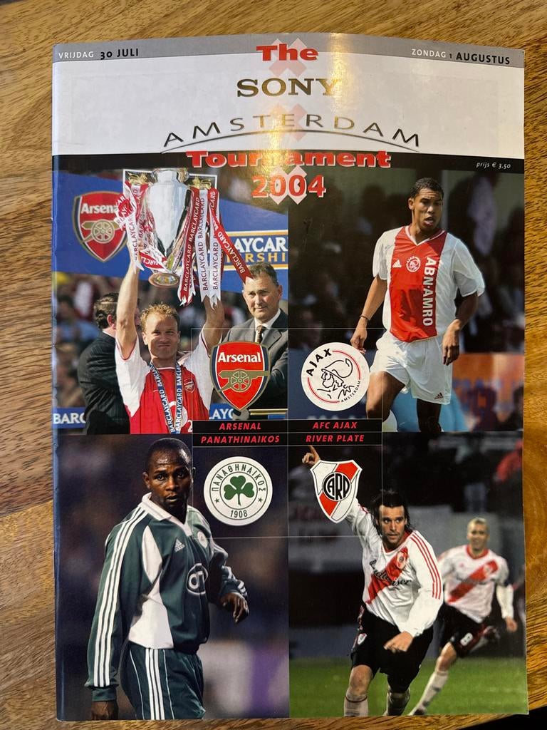 Sony Amsterdam Tournament 2004 Programma, Ophalen of Verzenden, Zo goed als nieuw