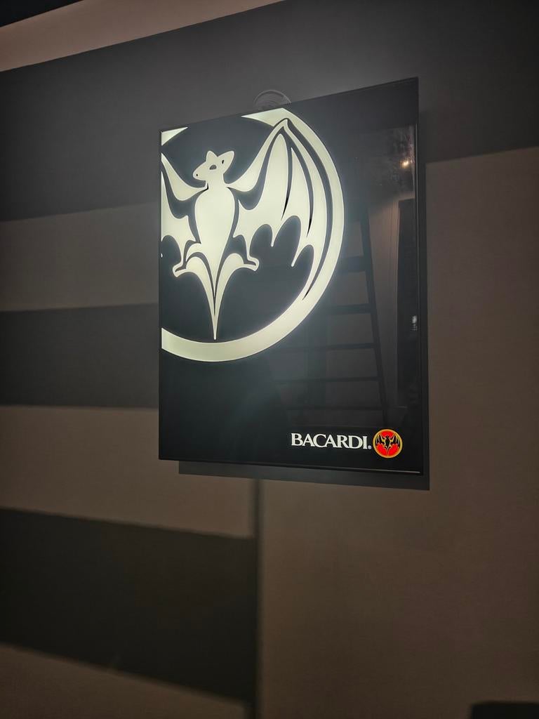 Originele Bacardi Lichtreclame, Ophalen of Verzenden, Gebruikt, Retro