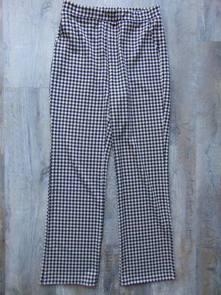 G-Maxx lange broek zwart / beige Pied-de-Poule ruitje maat L, Zwart, Maat 42/44 (L), Ophalen of Verzenden, Zo goed als nieuw
