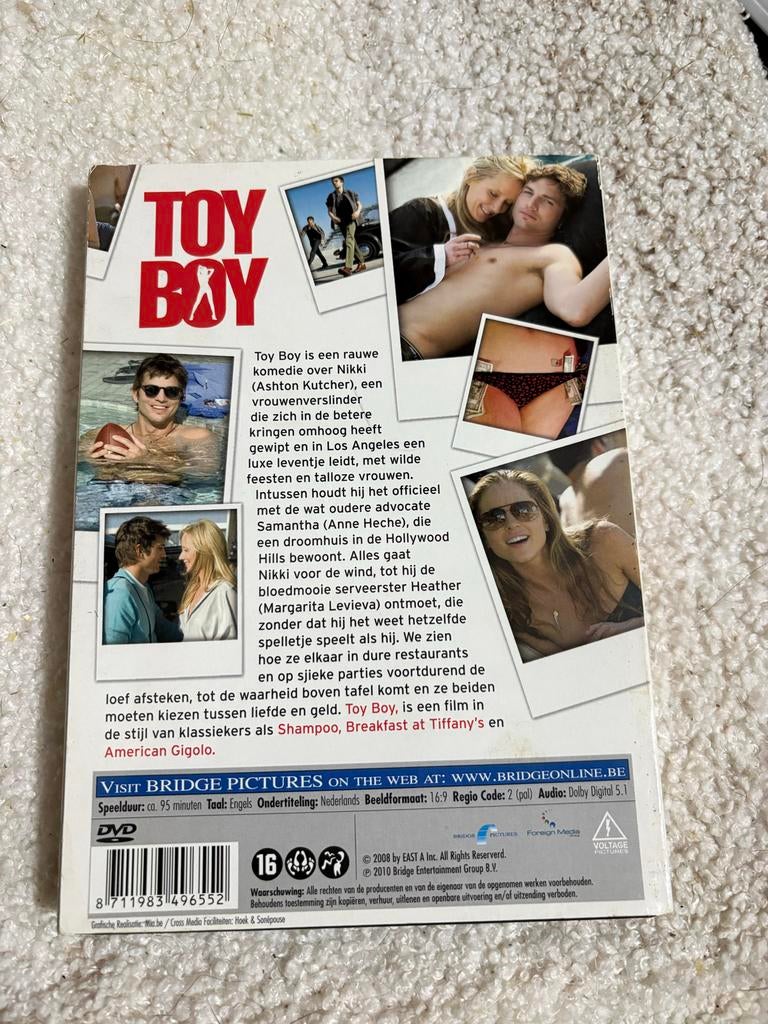 Toy Boy DVD - Ashton Kutcher, Cd's en Dvd's, Vanaf 16 jaar, Ophalen of Verzenden, Zo goed als nieuw