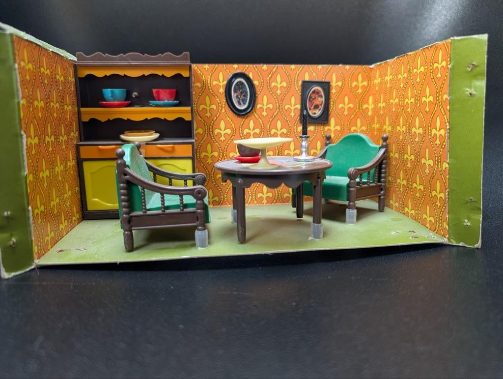 Vintage Modella Puppen möbel - Eetkamer, Ophalen of Verzenden, Nieuw