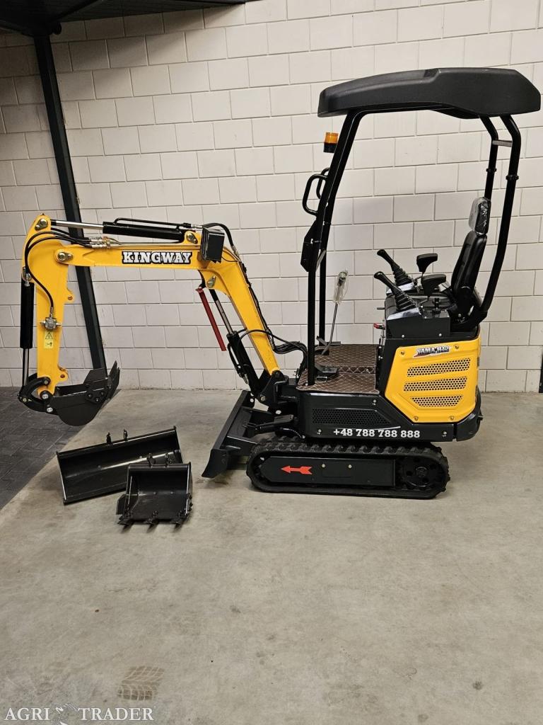 Minigraafmachine Yama H12 Yanmar 3 JAAR garantie 3x graafbak, Verzenden, Heel Nederland, KINGWAY, Graafmachine