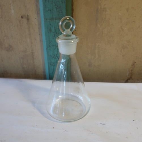 Apothekersfles blank glas origineel apotheek fles stop, Ophalen of Verzenden