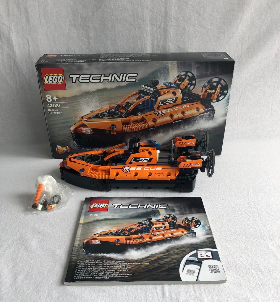 Technic Lego 42120 - Rescue Hovercraft met doos - O12, Lego, Lego, Lego, Ophalen of Verzenden