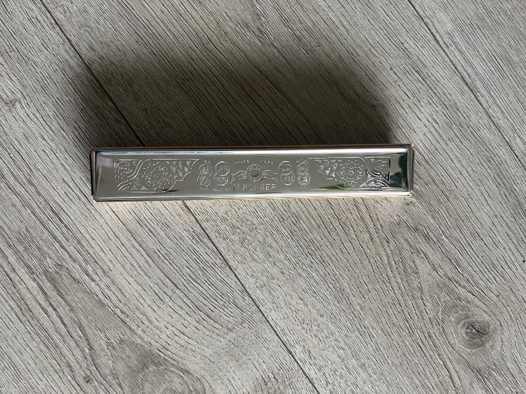 Hohner Echo 48 C Tremolo, C-mondharmonica, Ophalen of Verzenden, Zo goed als nieuw, Met koffer of doosje