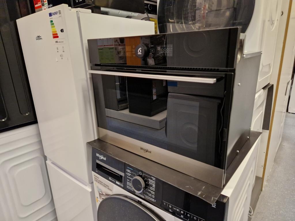 Whirlpool WMW57DHMX Inbouw combi magnetron - RVS - Nieuw, Ophalen, Minder dan 45 cm, Nieuw, Oven met grill