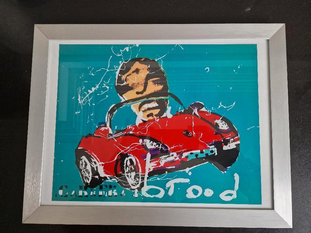 Herman Brood Artprint Carrera, Antiek en Kunst, Kunst | Litho's en Zeefdrukken, Ophalen of Verzenden