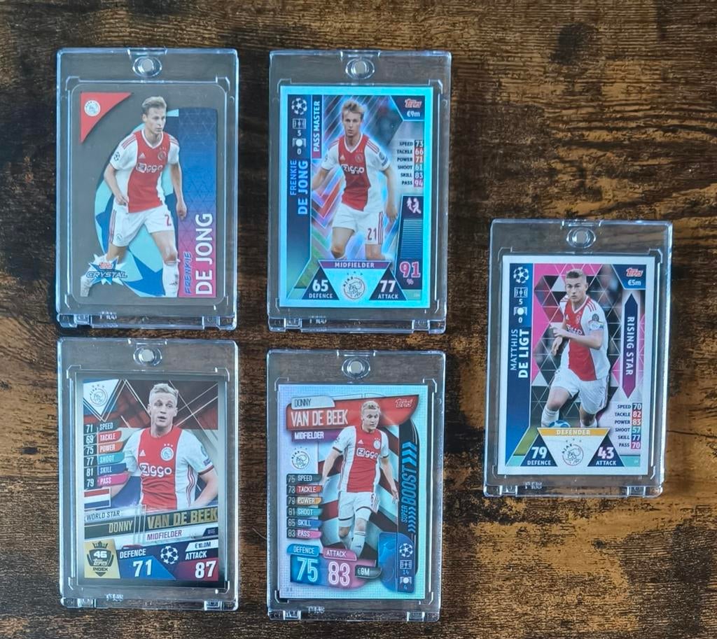 Rookies Ajax Champions League..De Jong..V.d.Beek..De Ligt, Ophalen of Verzenden, Zo goed als nieuw, Ajax, Poster, Plaatje of Sticker