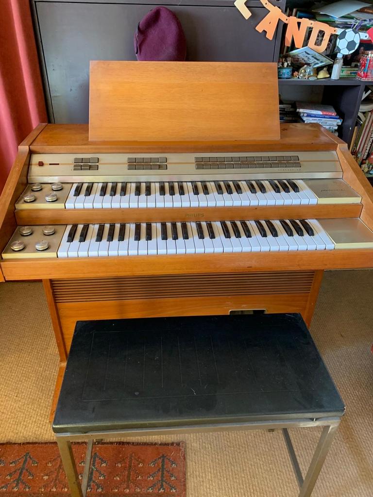 Philips Philicorda orgel - Originele staat, werkend, Muziek en Instrumenten, Orgels, Ophalen, Gebruikt, 2 klavieren, Orgel