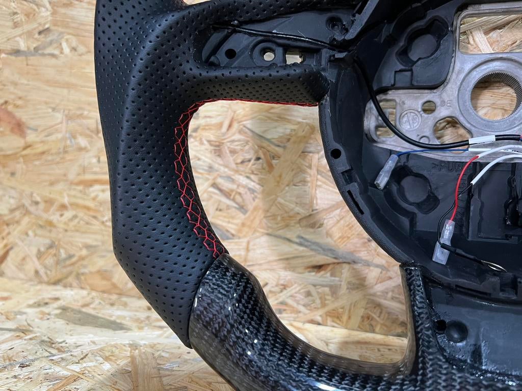 Audi RS A4, A5, S4, S5, S6, RSQ5, SQ5 Carbon Fiber Stuur Led, Auto-onderdelen, Besturing, Ophalen of Verzenden, Nieuw, Volkswagen