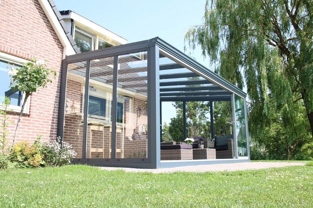 Glastuinkamers met glazen schuifwanden extra laag geprijsd, Tuin en Terras, Overkappingen, Nieuw, Veranda, Ophalen of Verzenden