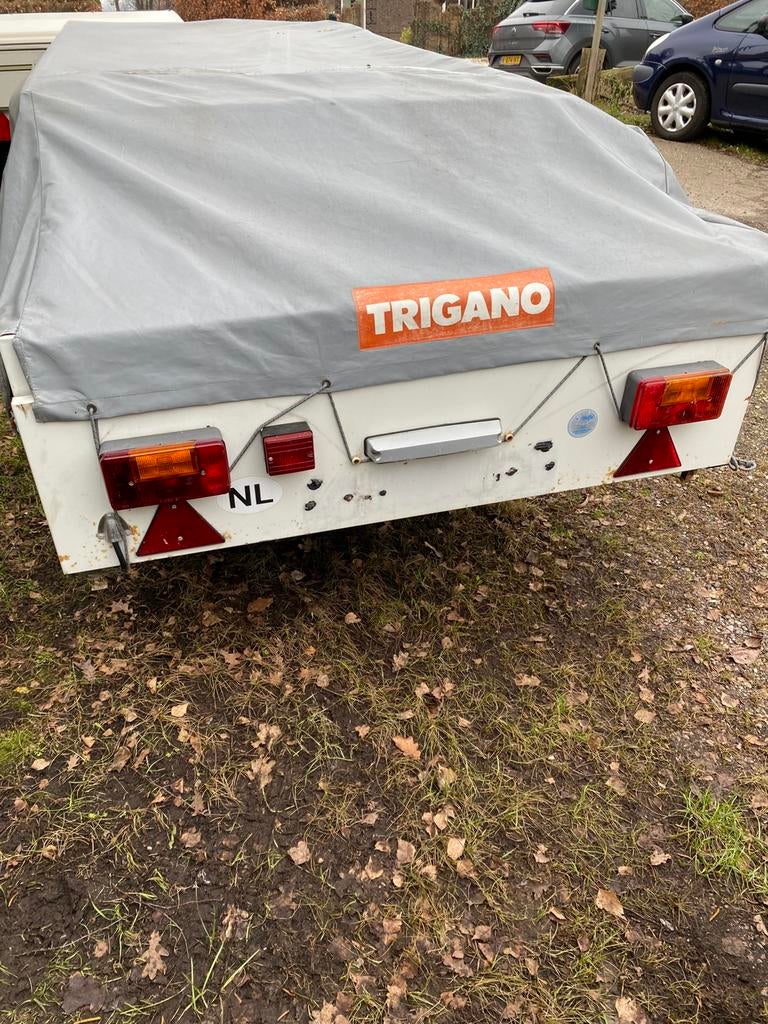 Vouwwagen te koop Trigano Delux, Ophalen, Trigano, Beige, Aanwezig