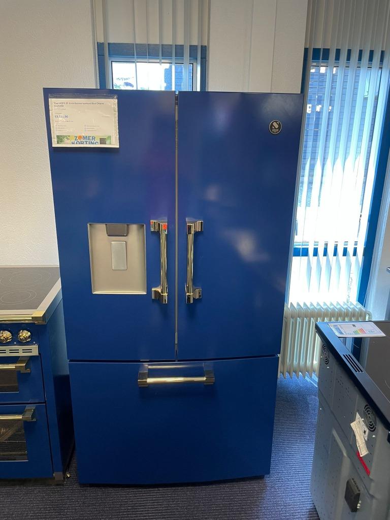 Foto 5 van STEEL Amerikaanse koelkast en inductie fornuis set blauwgoud