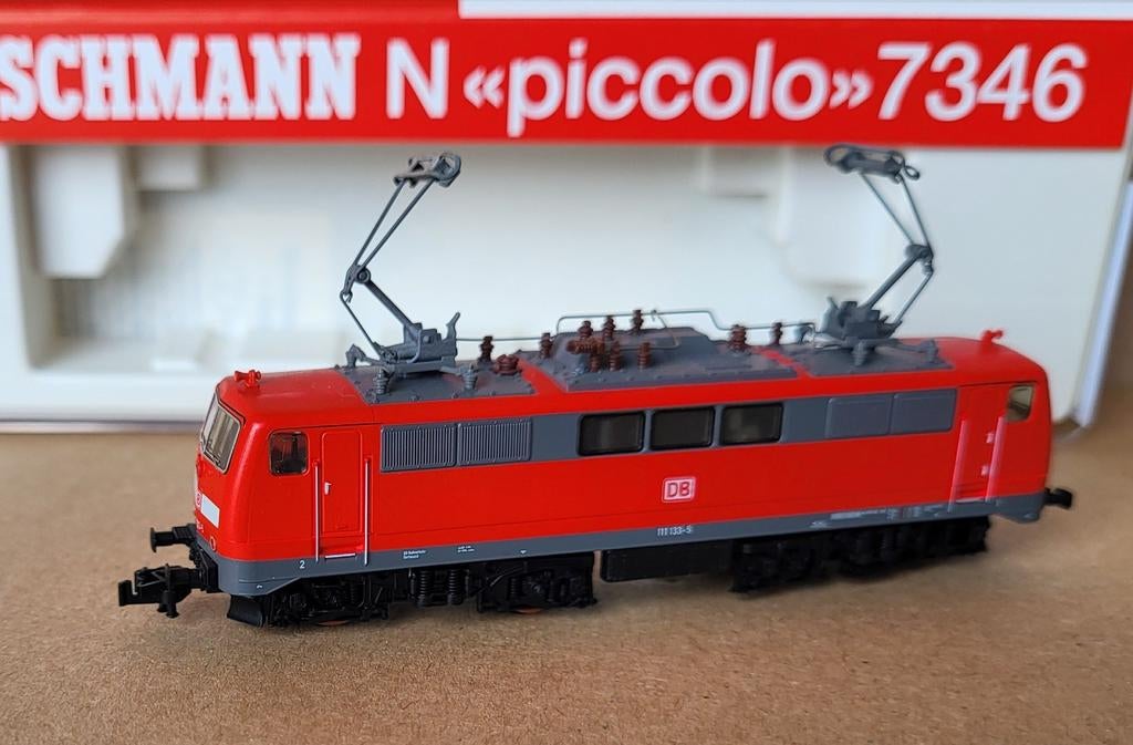 Fleischmann Piccolo BR111 133-5 E-loc in OVP - Getest, Gebruikt, Fleischmann, Ophalen of Verzenden, Analoog