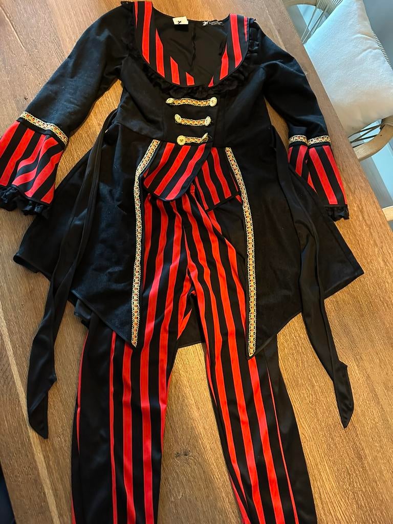 Piratenpak dames, Kleding | Dames, Carnavalskleding en Feestkleding, Ophalen of Verzenden, Zo goed als nieuw, Maat 36 (S), Carnaval