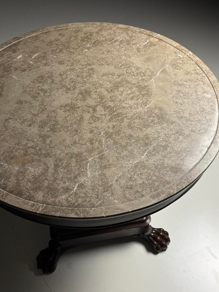 Franse centertable mahonie antiek 19e eeuw, Antiek en Kunst, Antiek | Meubels | Tafels, Ophalen of Verzenden