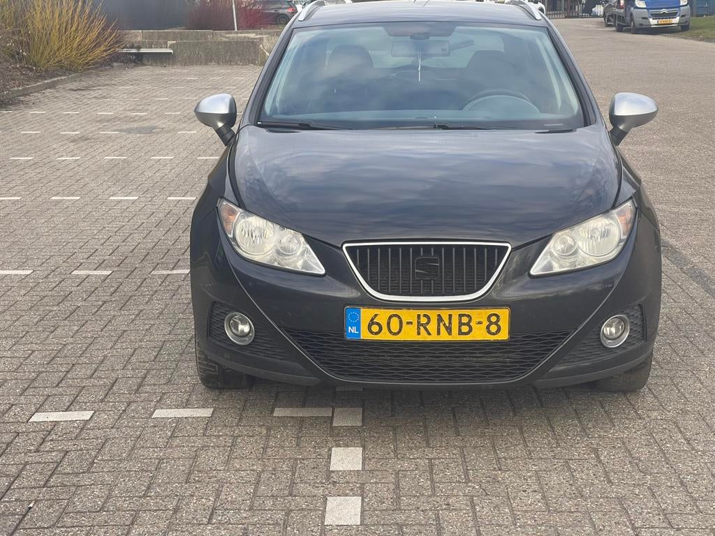 Seat Ibiza 1.2TDI 55KW Ecomotive ST 2011 Zwart, Auto's, Voorwielaandrijving, 74 pk, 1199 cc, Origineel Nederlands