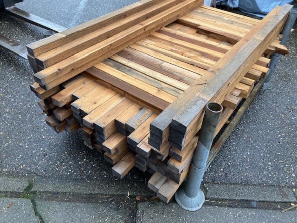 thermisch gemodificeerd vuren regels 60x 40 mm, lengte 1.58, Doe-het-zelf en Verbouw, Hout en Planken, Ophalen, 25 tot 50 mm, Nieuw