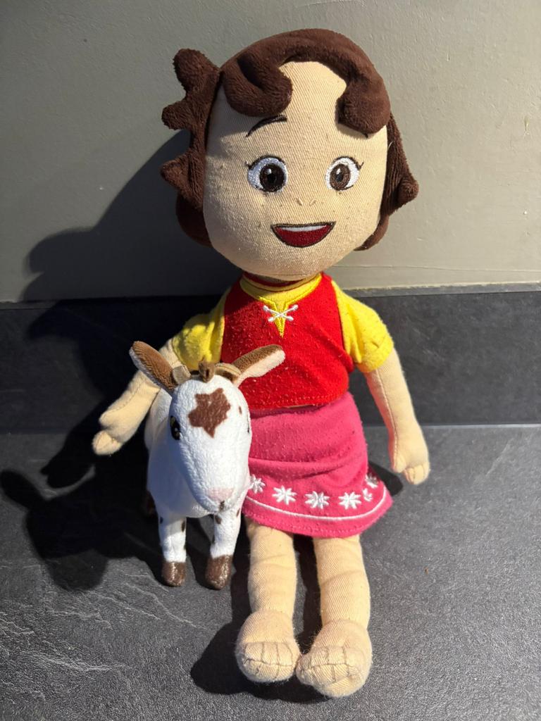 Heidi en Geitje Pluche Knuffel, Kinderen en Baby's, Speelgoed | Knuffels en Pluche, Ophalen of Verzenden, Zo goed als nieuw, Overige typen