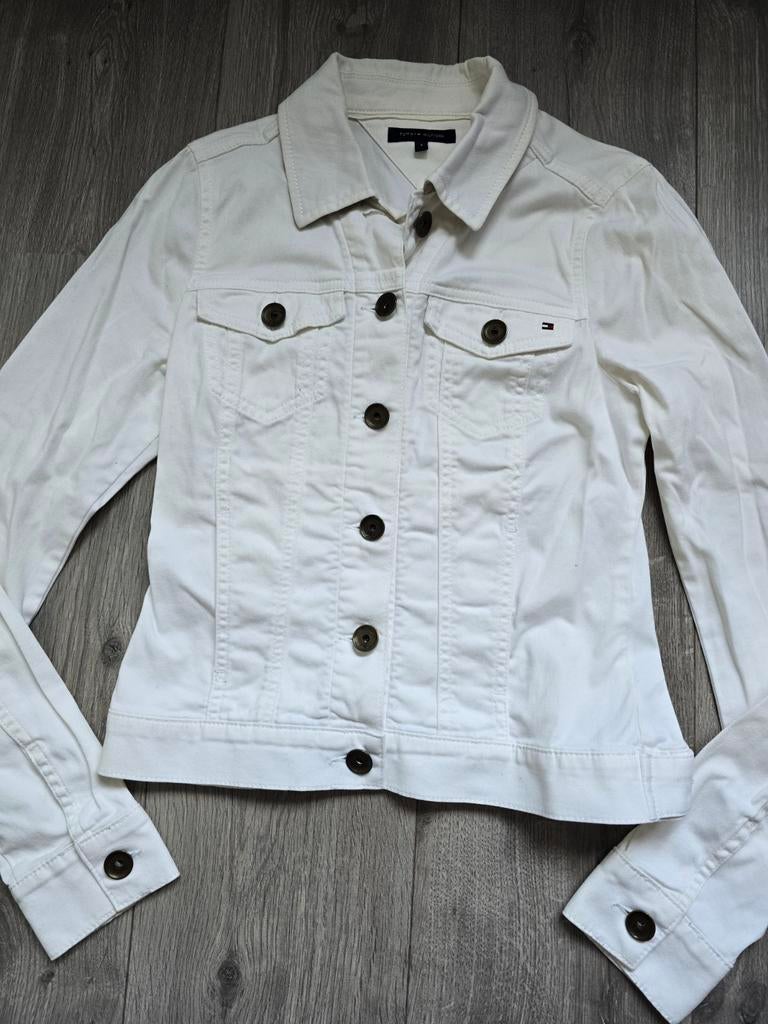 Wit spijkerjas Tommy Hilfiger, maat XS (FK3), Ophalen of Verzenden, Zo goed als nieuw, Wit