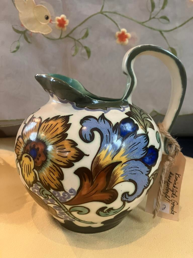 Antiek gouda waterkan, Antiek en Kunst, Antiek | Goud en Zilver, Ophalen of Verzenden