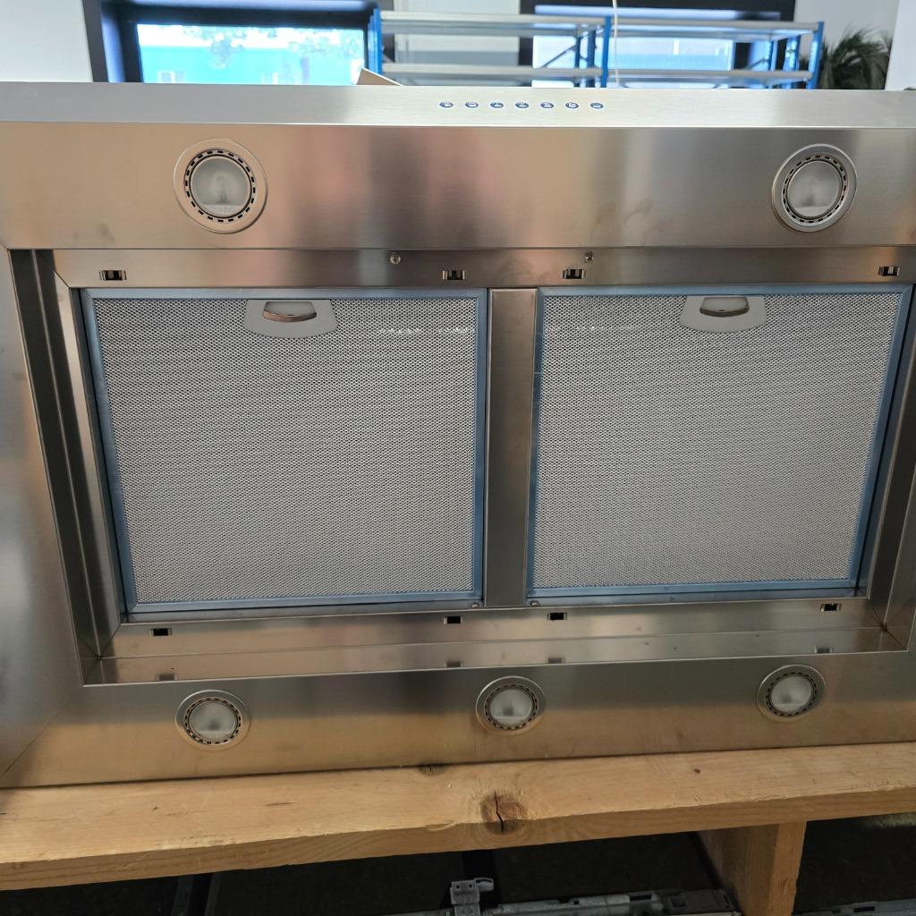 Solitaire Wandschouw Afzuigkap SOD102750I //SHOWROOM MODEL//, Ophalen, Wandschouwkap, Nieuw, Vrijstaand