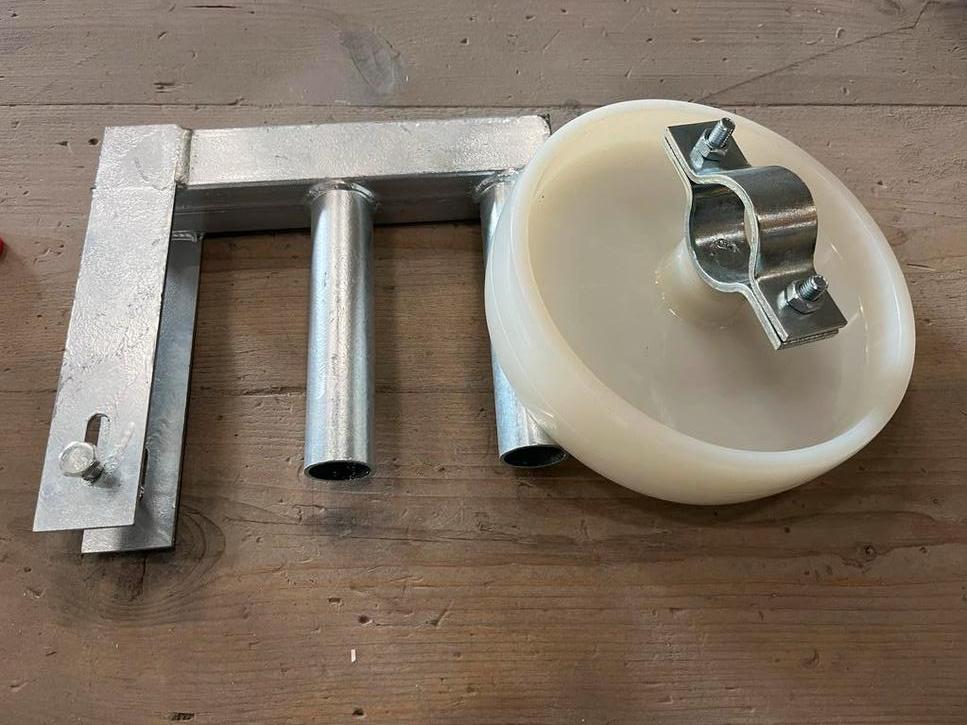 Bouwhek poortset bouwhekwiel scharnier, Doe-het-zelf en Verbouw, Ophalen, Nieuw