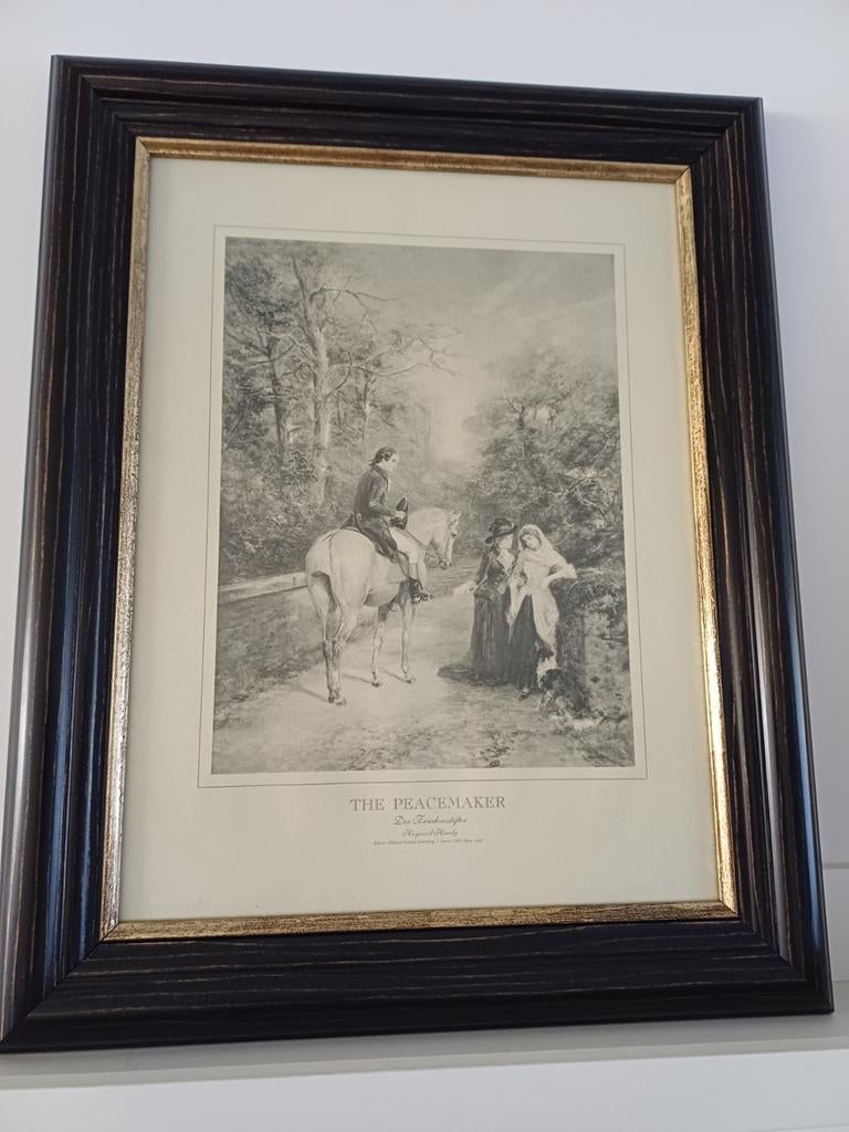 Engelse Print in Lijst - The Peacemaker, Antiek en Kunst, Ophalen of Verzenden