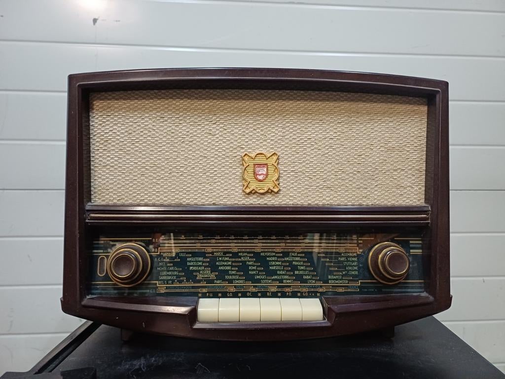 Philips buizenradio, Antiek en Kunst, Antiek | Tv's en Audio, Ophalen of Verzenden