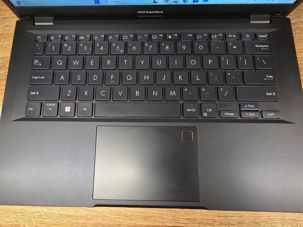 14" Asus Expertbook B1402-Intel i7 1355U-256Gb Nvme-16Gb DDR, 256 GB, Qwerty, Ccservice, Refurbished