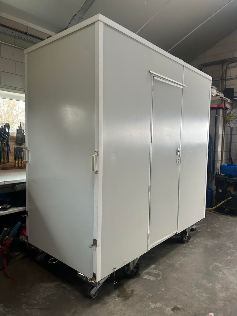 Mobiele badkamer met douche, toilet en wastafel, Ophalen of Verzenden, Gebruikt, Met douche