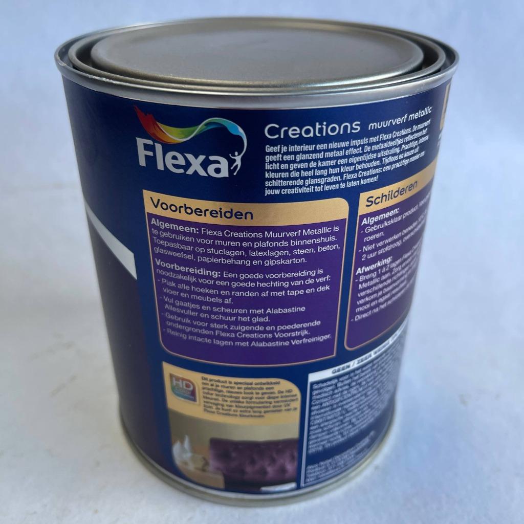 Flexa Creations Muurverf Crystal Reflection Metallic 1L, Flexa, Flexa, Overige kleuren, Nieuw