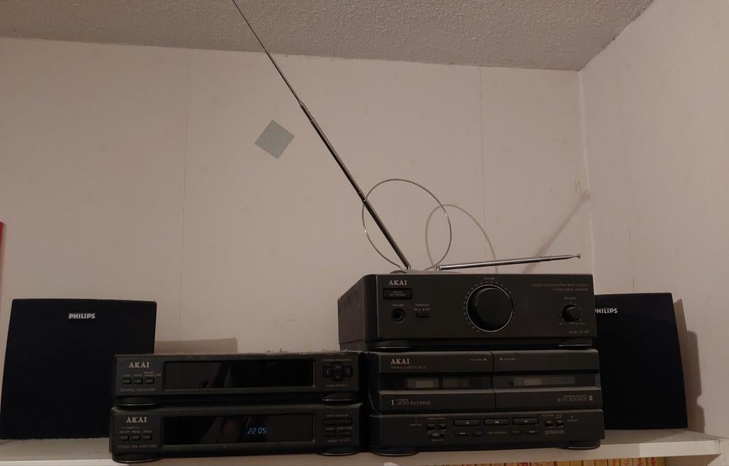 Akai Stereo Set met diverse componenten, Tuner of Radio, Gebruikt, Akai, Losse componenten