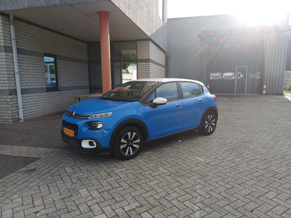 Citroën C3 1.2 Puretech 82pk 2017 Blauw, 450 kg, Euro 6, 1199 cc, Blauw