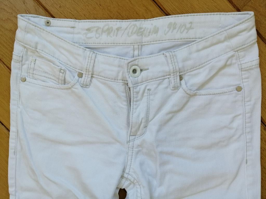 ESPRIT spijkerbroek Denim 94107 wit maat 34, Kleding | Dames, Wit, Ophalen of Verzenden, Zo goed als nieuw, W27 (confectie 34) of kleiner
