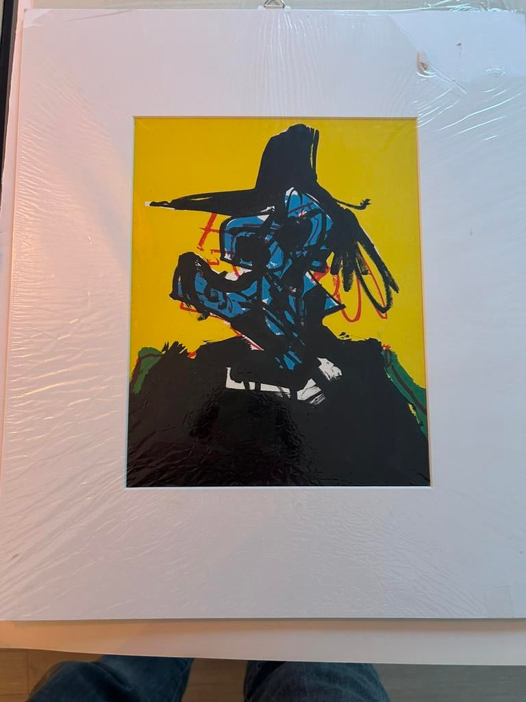 Portrait surréaliste-Antonio Saura, Antiek en Kunst, Ophalen of Verzenden