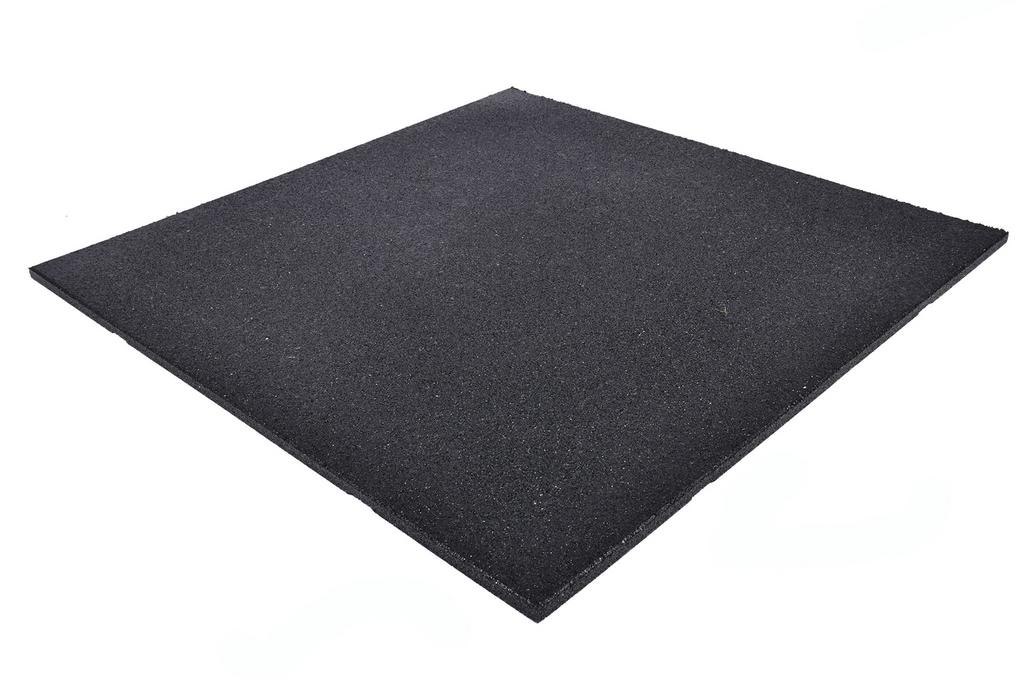 Rubber Terras Tegels 100 x 100 x 2.5cm (Zwart), Stuntgras, Rubber, Nieuw, Ophalen of Verzenden