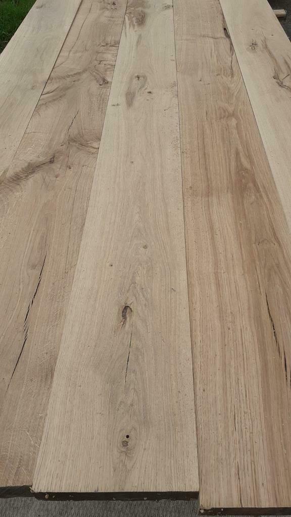 Oud eiken wagonplanken, Doe-het-zelf en Verbouw, Hout en Planken, Ophalen, 25 tot 50 mm, Eiken, Nieuw